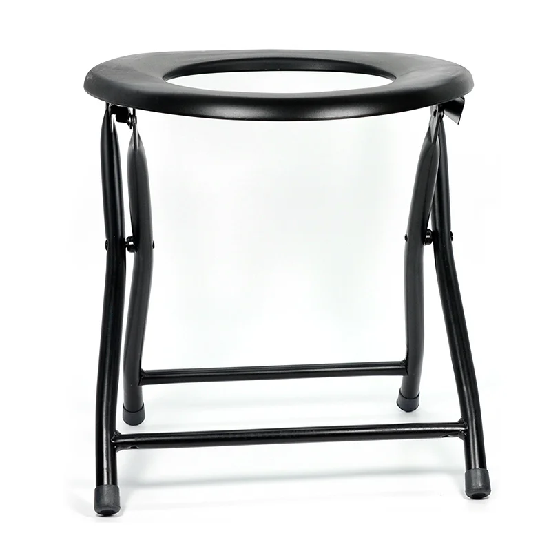 

New Portable Carbon Steel Yoni Steam Toilet Seat Foldable Vagina Steaming Chair Sitz Bath Stool, Black