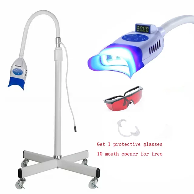 

Dental professional led portable laser mobile teeth whitening machine with 10 led blue light for sale