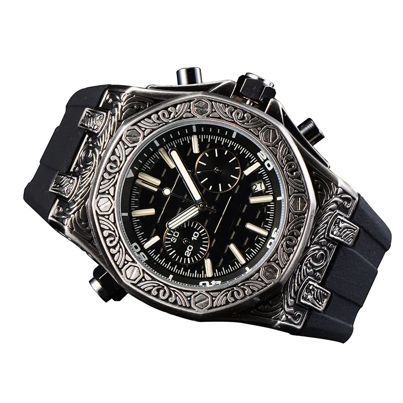 

Luxury plated stainless steel quartz men wrist watch