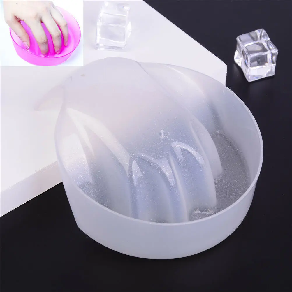 

1Pc Nail Art Soak Bowl Manicure Soak Off Hand Spa Bath Treatment Remover Tool, White ,pink,blue etc
