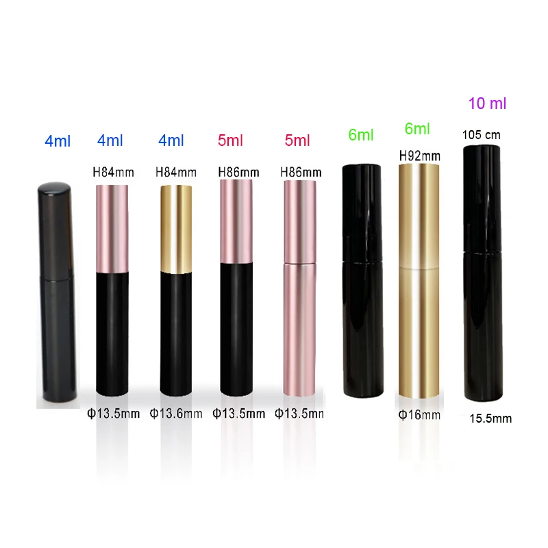 

No logo 4 ml 6 ml 10 ml Waterproof Strong Hold Liquid Magnetic Eyeliner Clear Brown Magnetic eye Liner for Eyelashes Use, Black