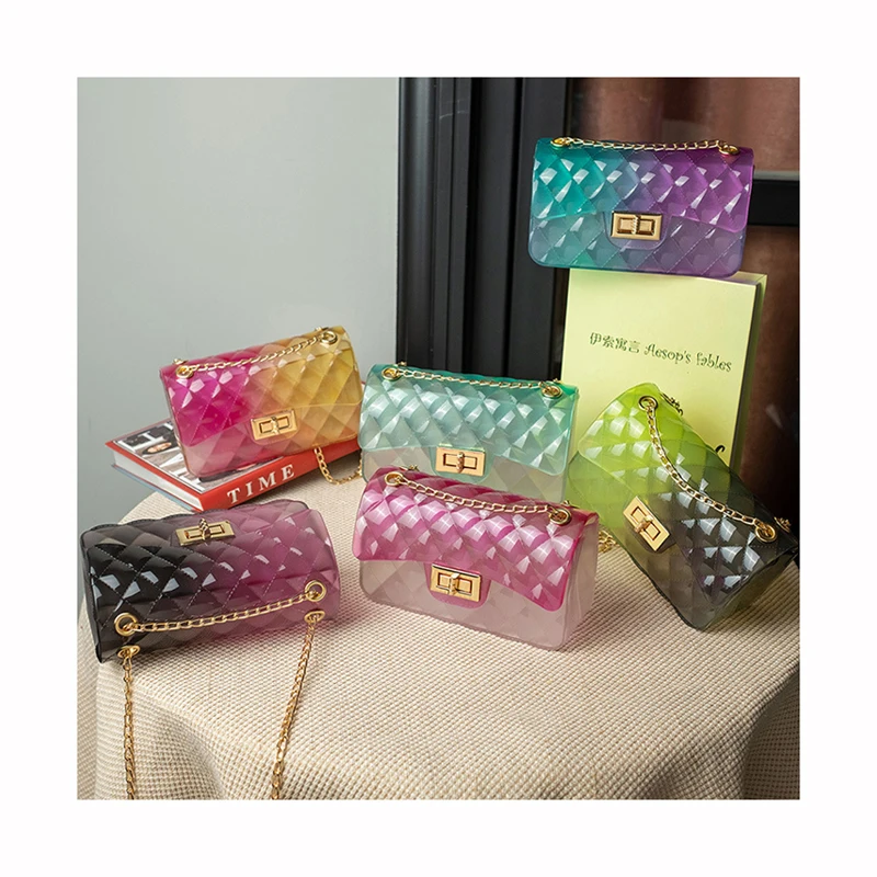 

Clear Pvc Jelly Purses And Handbags Wholesale For Women Bags Women Handbags Ladies, Black,green,purple,yellow,red