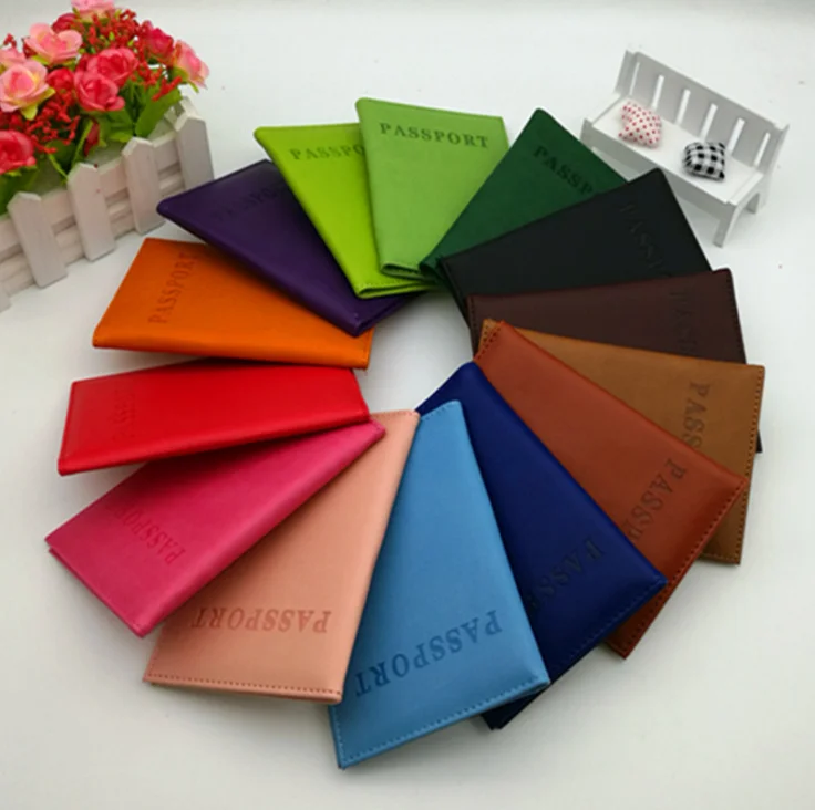 

PU Leather Passport Holder low cost Travel Passport Cover, Customized