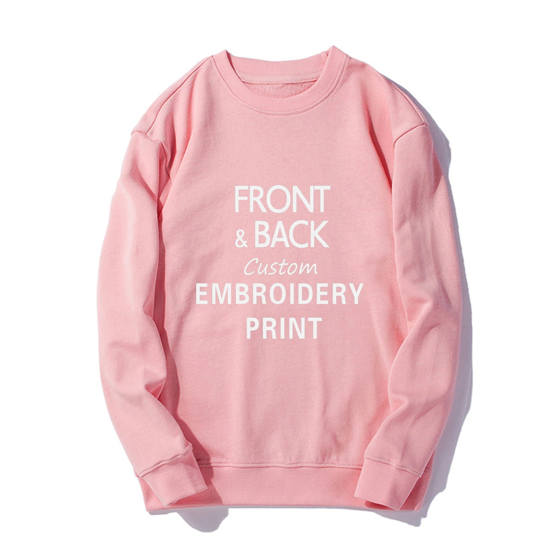

Custom Made Print Embroidery Logo crewneck Men's Women's Unisex Sweatshirts Hoodies, Select