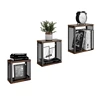 Set of 3 Floating Wall Storage Display Book Cubes Shelves Floating Kitchen Shelves Floating Wall Cubes Stand Shelf