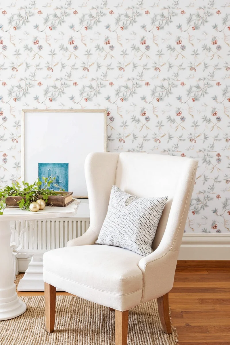 wrapping paper wallpaper the festive decor hack your home needs