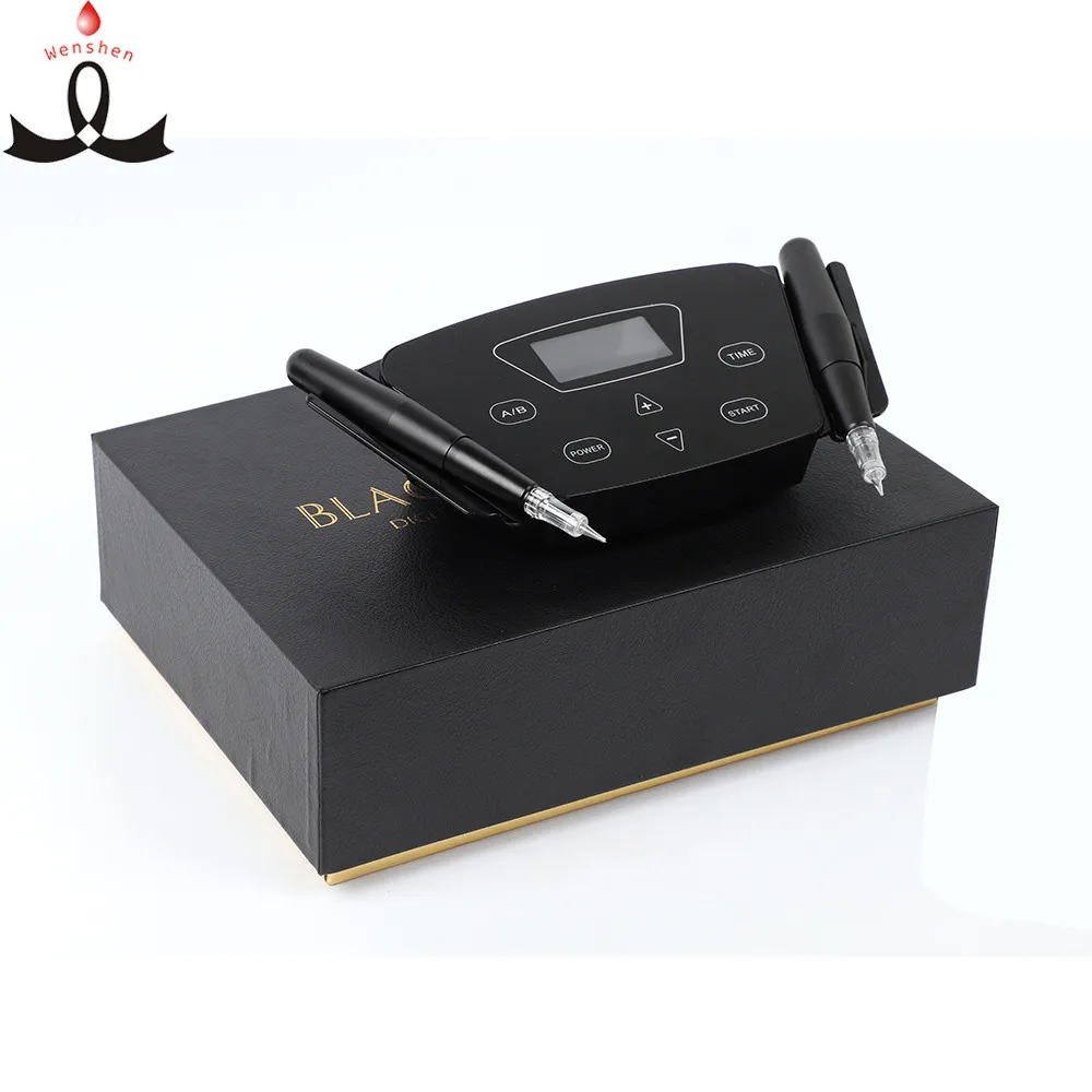 

Medical grade best new intelligence digital control semi permanent makeup microblading machine, Black