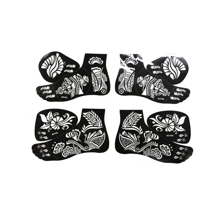 

Henna tattoo spray painting template painless feet semi permanent tattoo template customized, Custom