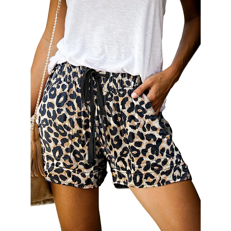 

2020 New Arrival Wholesale Drawstring Casual Elastic Waist Pocketed Women Shorts