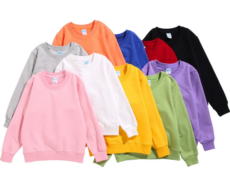 

Shunying OEM ropa para ninos customize logo round neck cotton long sleeve sweaters dress kids