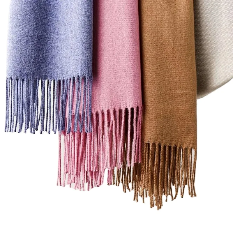 
Wholesale Winter Soft Knitted Muffler Fashion Luxury Cashmere Touch Scarf 