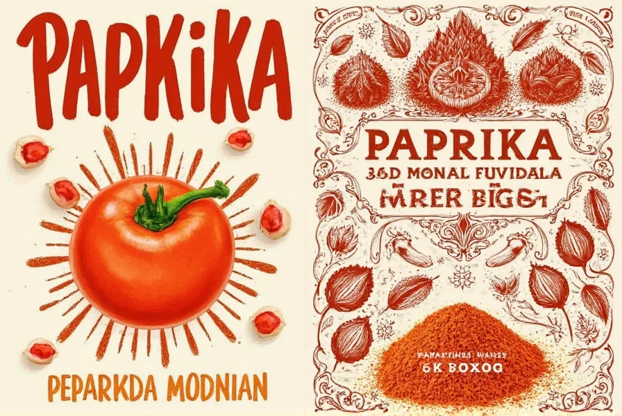 Various paprika products