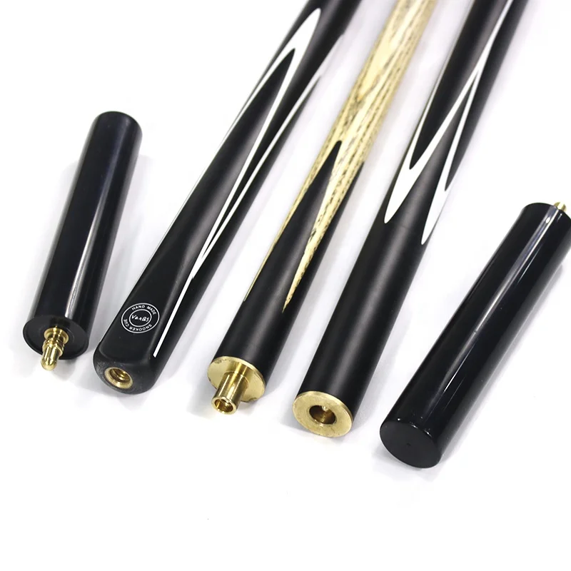

Popular Sell Black Ash Wood 9mm/10mm 57" 3/4 Jointed Billiard Snooker Cue Stick with Extension