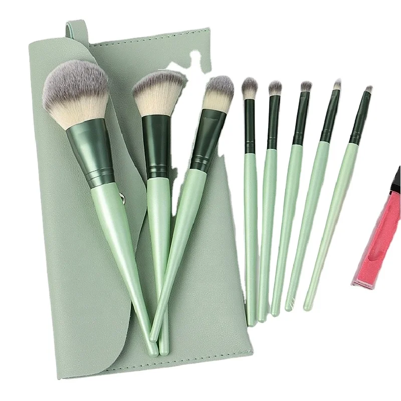 

Hot Sales New Candy Color 8 Pieces Makeup Brush Set For Girls Soft Hair Make up Brushes Makeup Private Label, Colorful