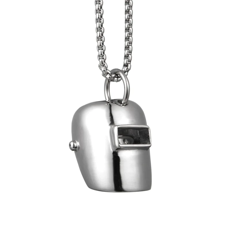 

Fashion Rock Roll Welders Pendant Necklace Titanium Steel Jewelry Creative Pendant Necklace Hip-hop Rock Punk Cool Style, Picture