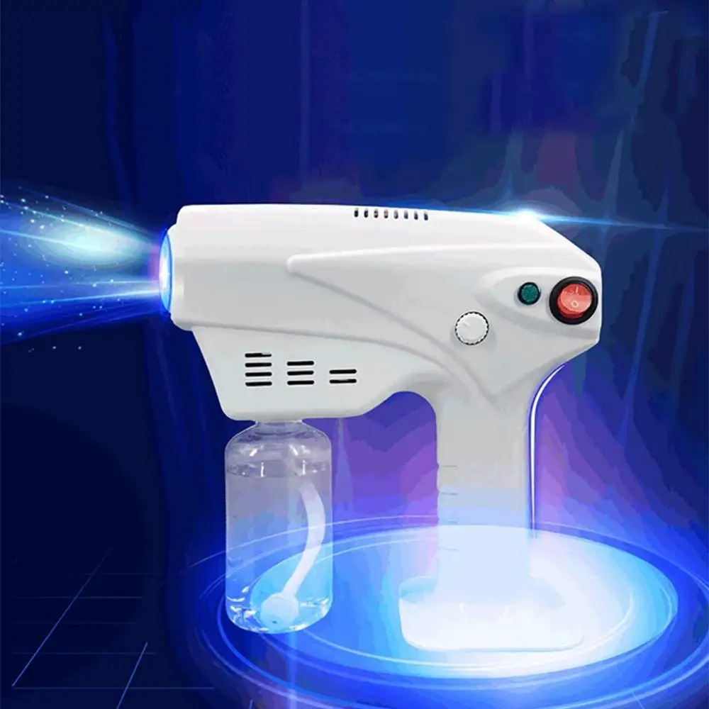 

Wireless nano sterilizer steam gun blue ray hair nano spray Guns for hair moisturizing, White