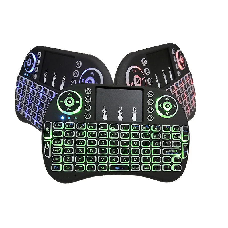 

balck/green/yellow/white/blue mini keyboard for android tv box i8+ keyboard mouse with touch pad