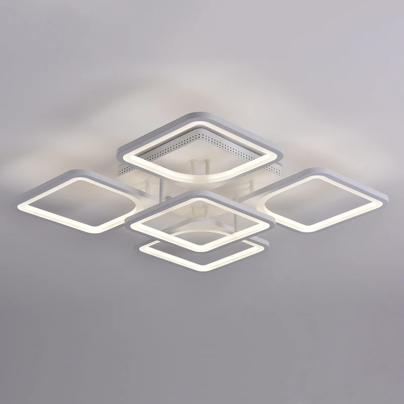 

Dimmable Heathy Modern Style Students Study Room LED Ceiling Light Square Chandelier Lighting With Remote Control