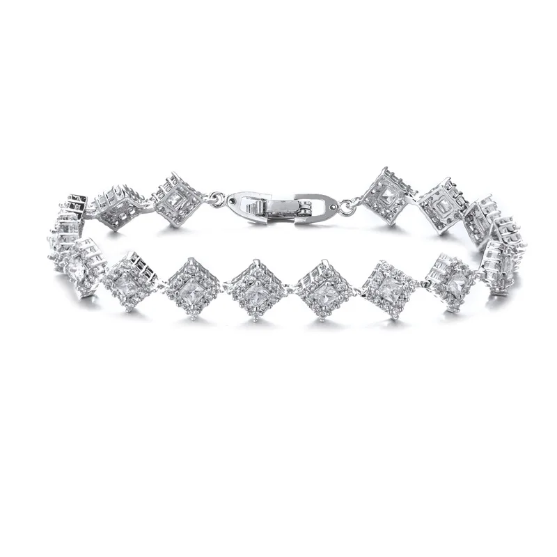 

Ready to Ship Minimalist Ladies Diamond Bracelet, Gold, silver