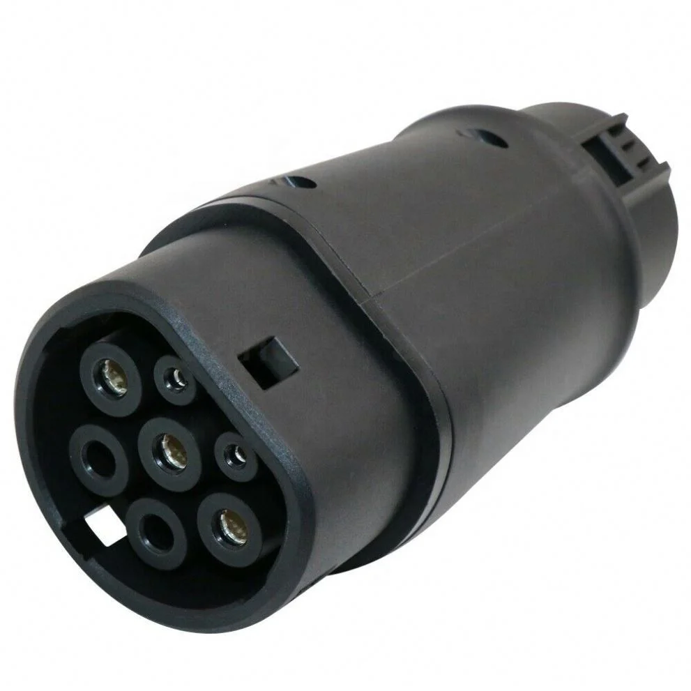

32A type 1 to type 2 ev charge plug adapter j1772 Type 1 to IEC 62196 Connector