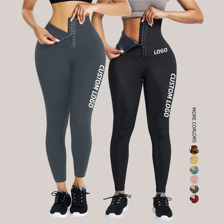 

Factory Price High Waisted Workout Compression Legging Waist Trainer Tummy Control Shapewear Leggings