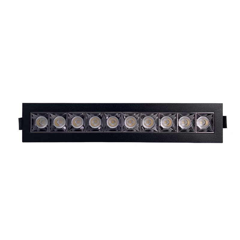 CE LED 9 CELLS 27 WATTS 220-240VAC 2160LM CRI90 DALI DIMMABLE LED RECESSED LINEAR LIGHT SPOT