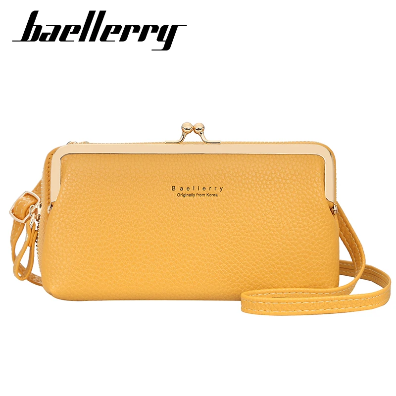 

Wholesale Lady zipper big volume bags Fashion women long clutch wallet Baellerry brand wallet in stock, 8 different colos