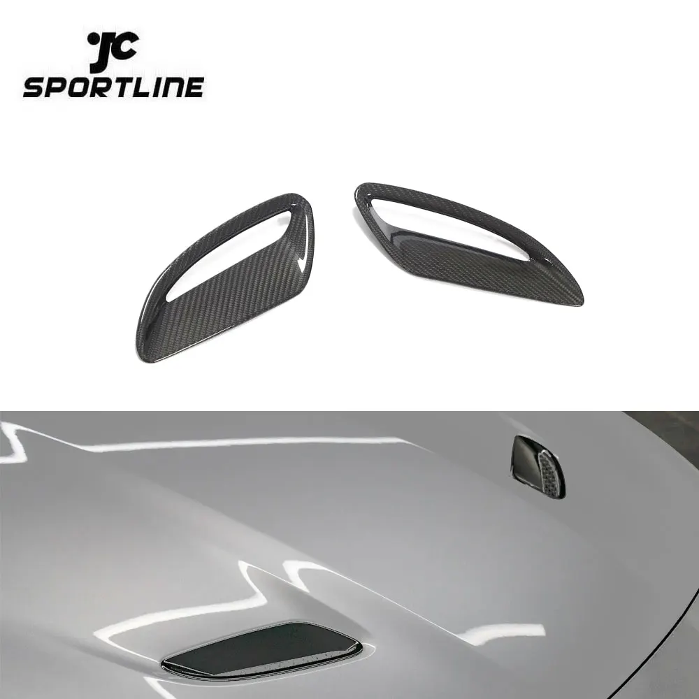 

Dry Carbon Fiber F-Type Engine Hood Vents for Jaguar F-Type X152 Base Coupe 2-Door 2020-2021