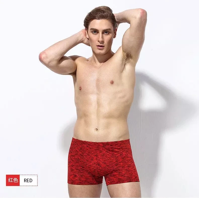 

L-3XL Panties Men Male Underwear cotton Men's Underwear Boxer short Boxer Underpants, Gray;dark gray;red;orange;purple;green