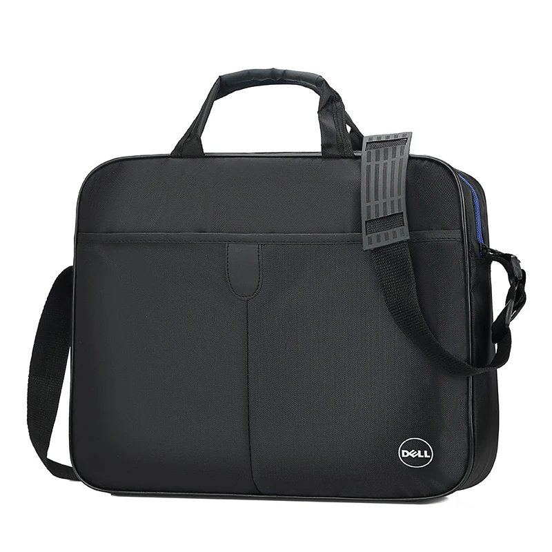 

Custom cheap soft nylon 15.6 inch laptop bag office bag for men, Black