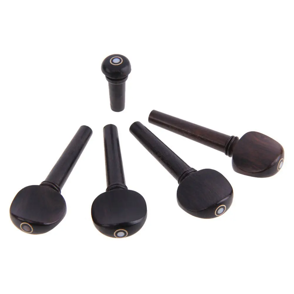 

New high quality ebony Luthier violin fittings 4/4, violin parts accessories