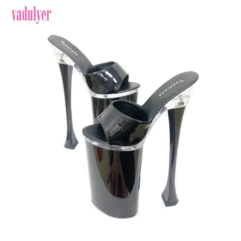 

Vadulyer Wholesale 10.23 Inch Shallow Mouth Buckle Tassel Exotic Dance High Heels, Picture