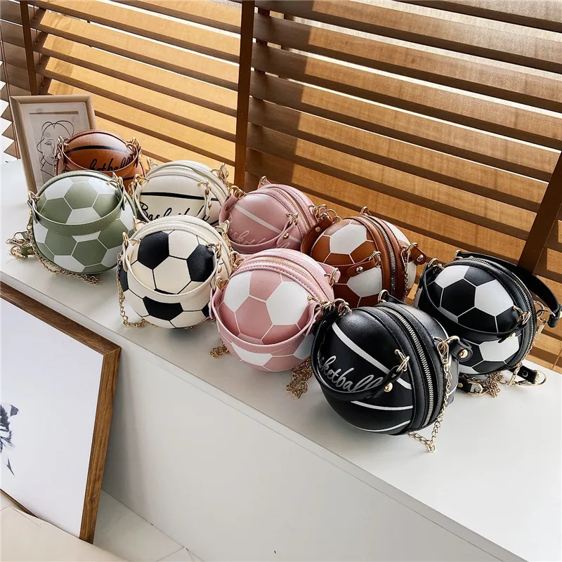 

2021 Latest Fashion Women Ball Handbags football Bags basketball Purses For Ladies