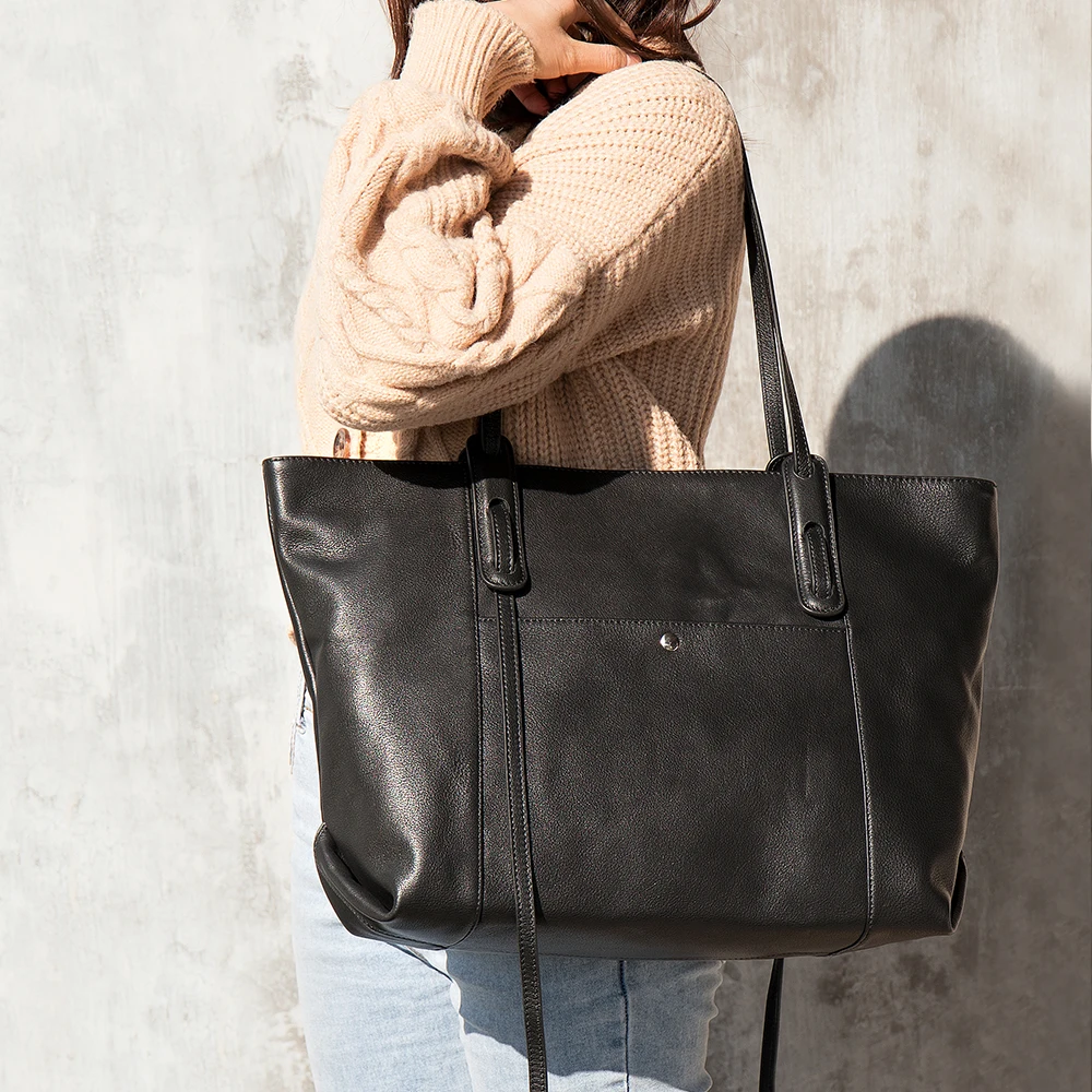 

Marrant 8175 fashion hand bags ladies shoulder genuine leather shopping tote bag