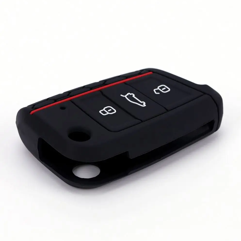 

Factory wholesale silicone car key cover key protective case, Red, black,white, purple, pink,blue,orange,etc