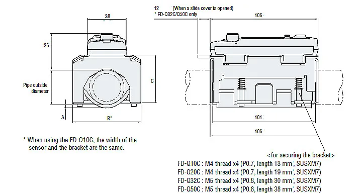 New Original Sensor Main Unit 8a/10a Type Clamp-on Flow Sensor