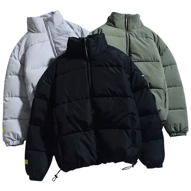 

Wholesale Custom Man Stand Collar Winter Blank Down Jacket High Quality Fashion Style Plus Size Puffer Jacket