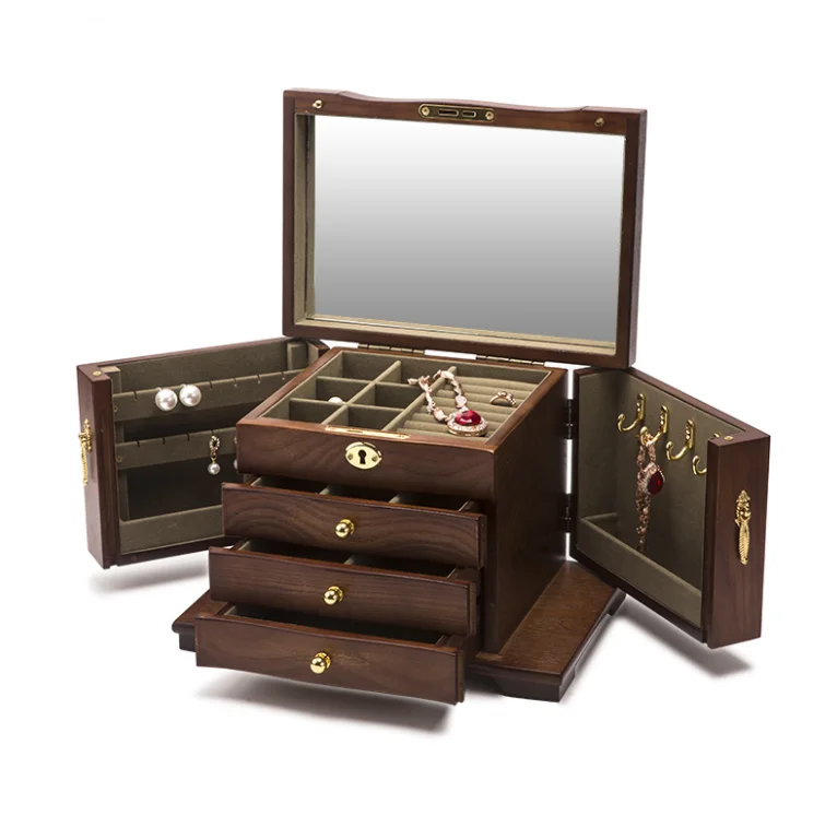 

Solid wood ancient wood, Chinese style, European high-grade jewelry box