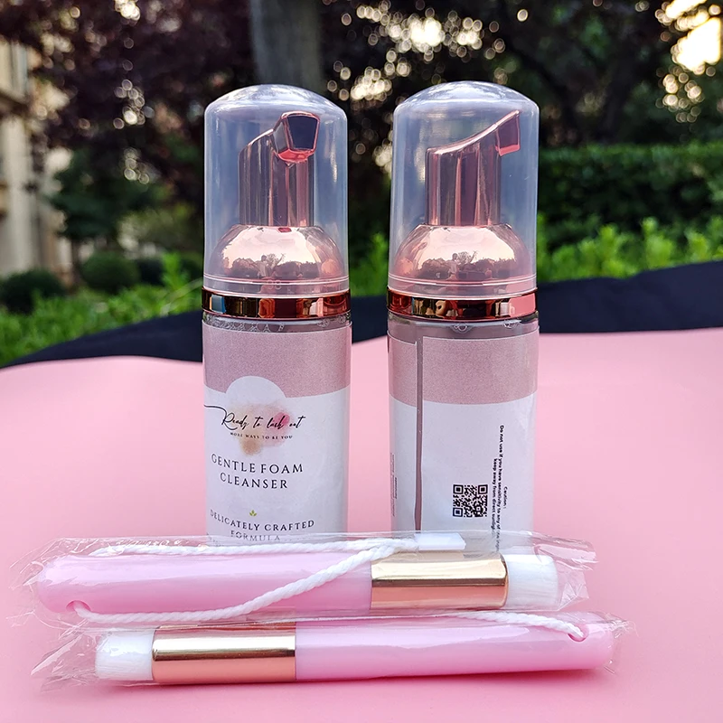 

Wholesale Eyelash Extension eyelash foam cleanser Shampoo Lash Foam Eyelash Cleaning Brush wimpern shampoo lash foam shampoo