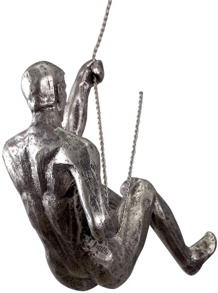 Polyresin/resin Statue 6pcs Nordic Resin Climbing Man Wall Sculpture