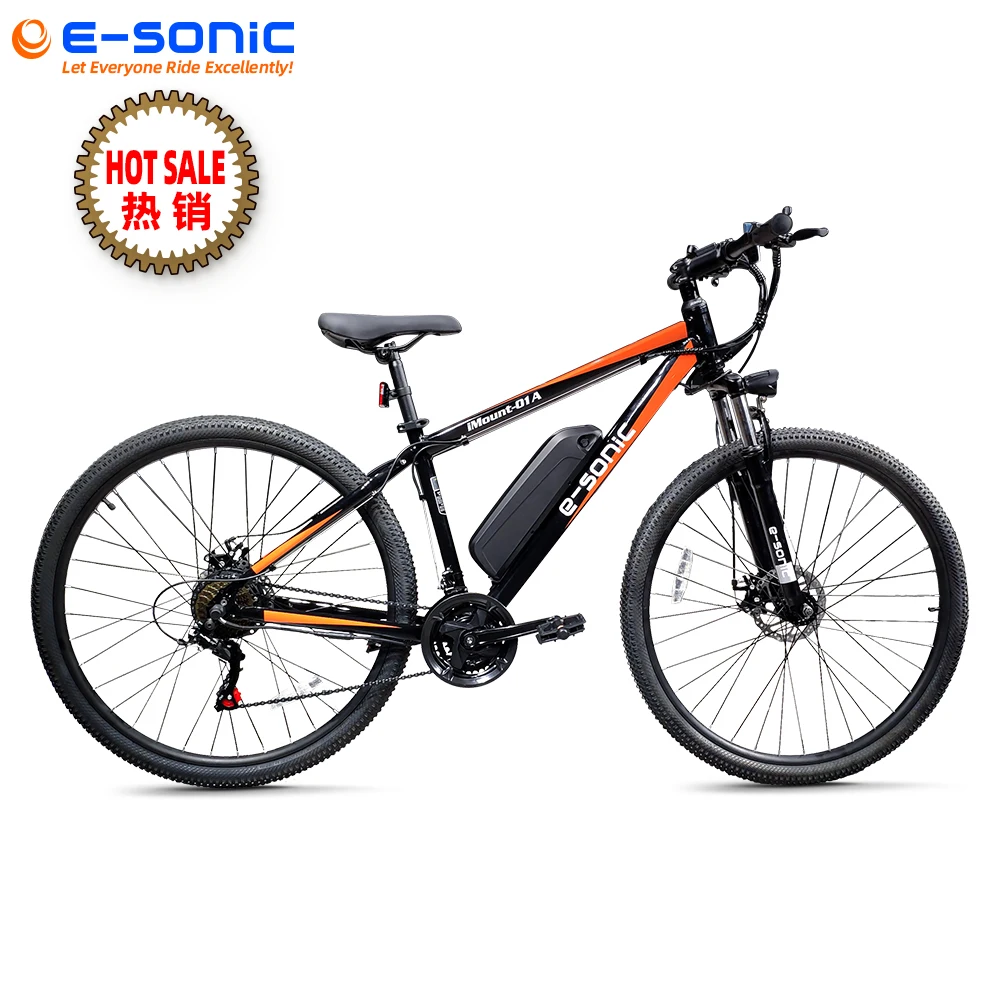 

Hot sale e-Bike Snow ebike front suspension frame sand bicycle 29*1.95 350W powerful motor electric Mountain E bike, Black ...customizable