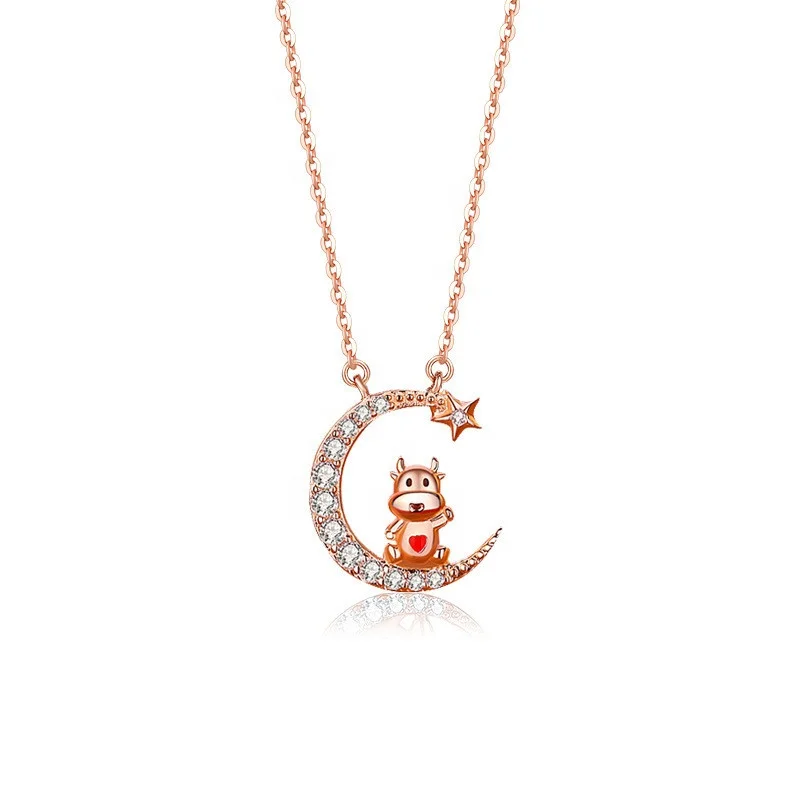 

New Design Sterling Silver Jewelry 22k Gold Chain Fashion Trend Chain Necklace Ladies Women Fashion Golden Fine Chain Necklace, Picture shows