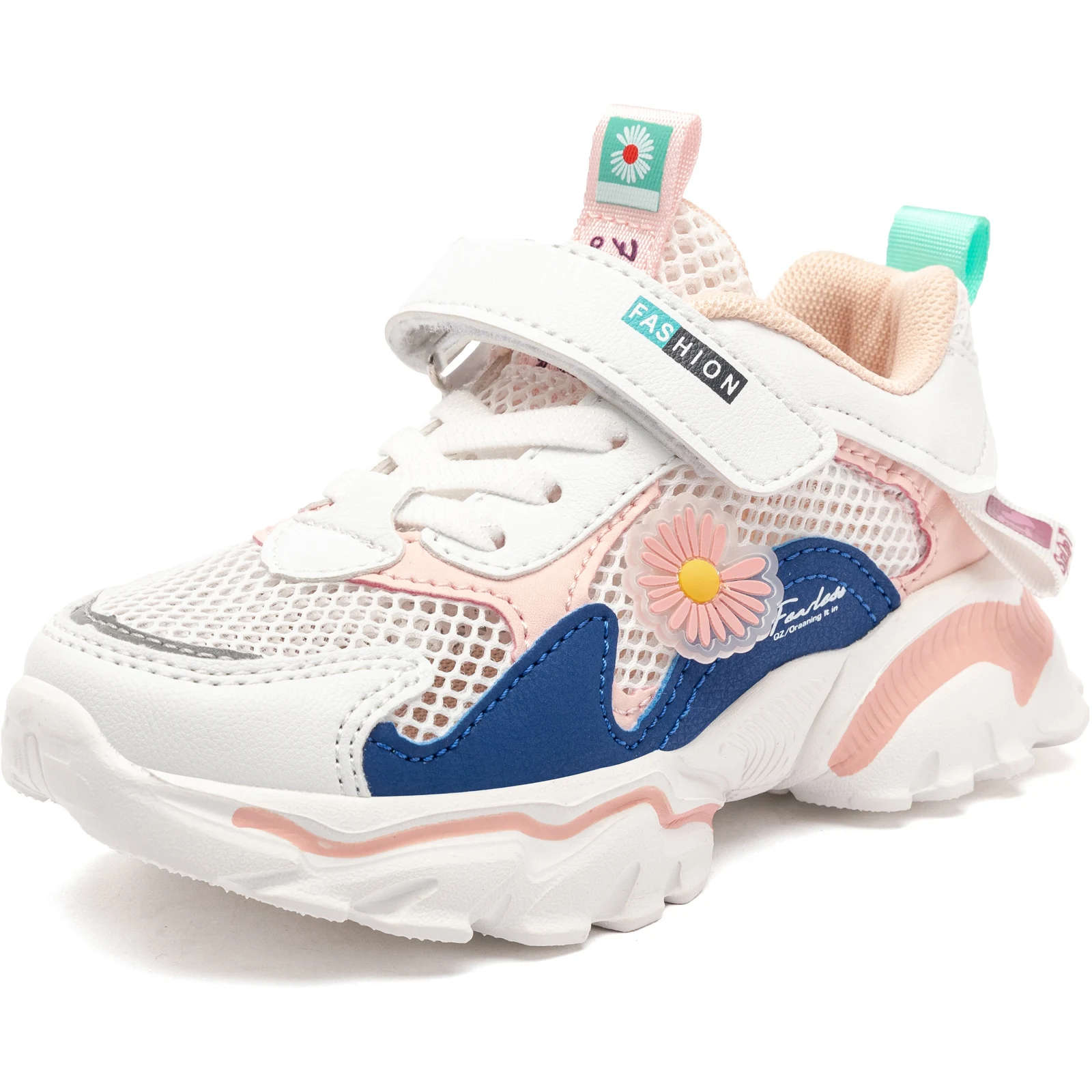 

Hobibear 2021Fashion Kids School Shoes for Boys and Girls Children's Shoes Trend Outdoor Sneakers, Pink ,blue, green, rose pink