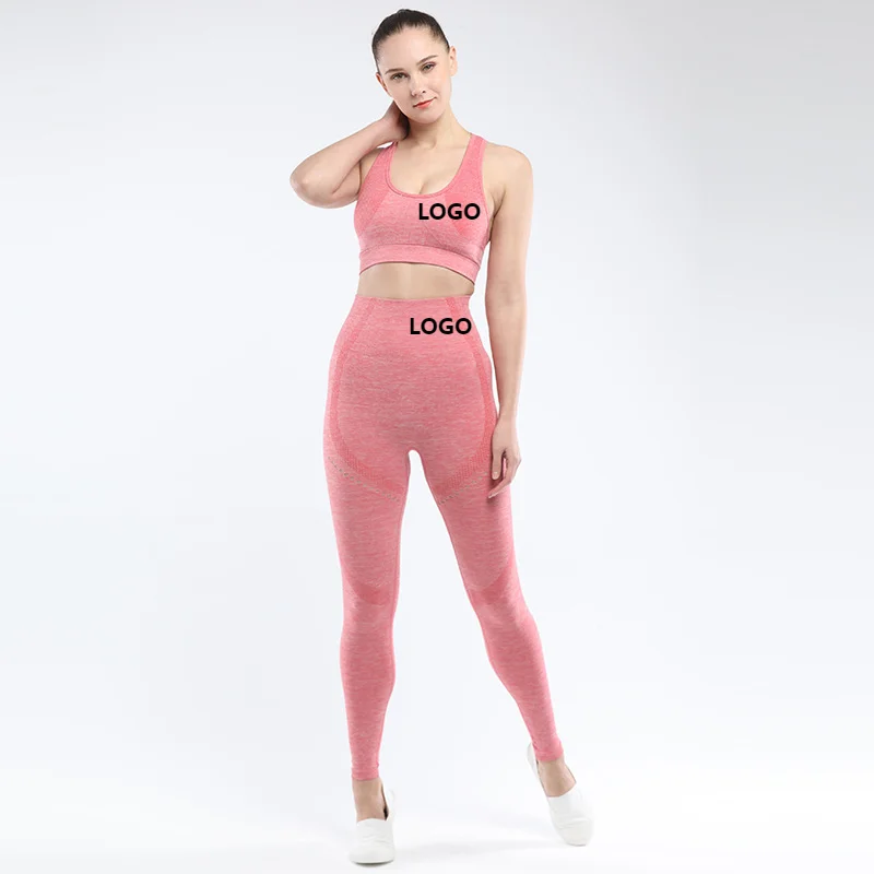 

high jogging matching waist seamless sports plus size 2020 2 piece yoga set women