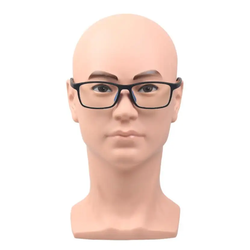 

Factory Direct Sales Realistic Skin Heads Plastic Male Mannequin Head for glasses and hats, Skin color