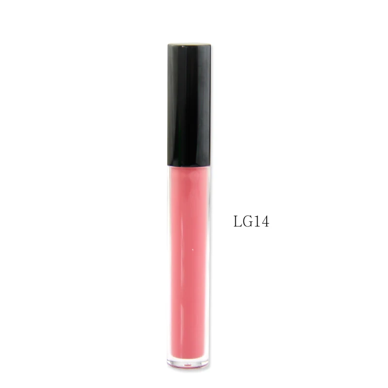 

Bulk women makeup nude lipgoss black tube cream lip gloss