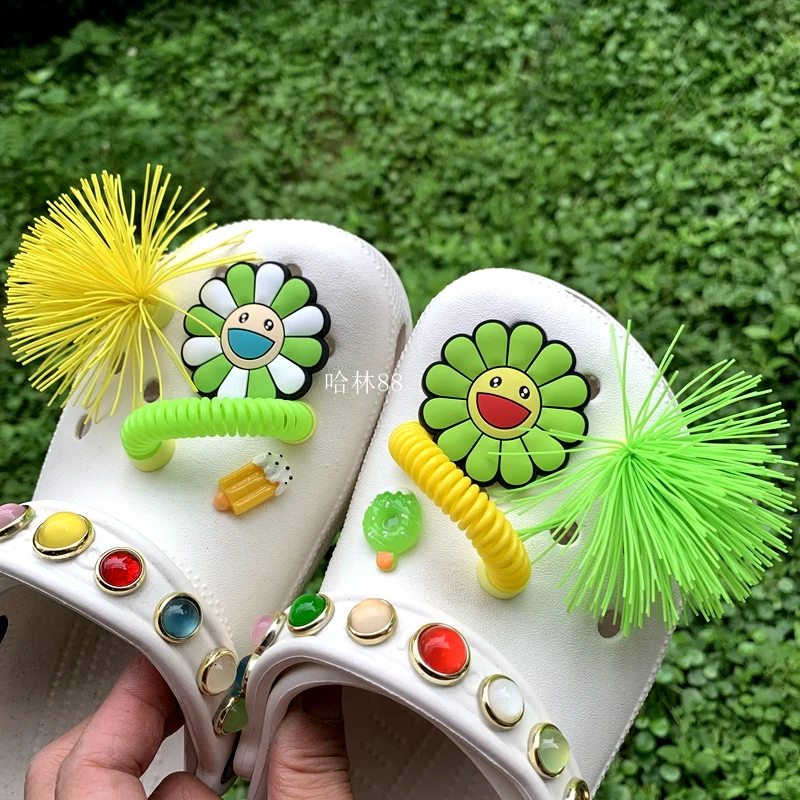 

Hot Sale Shoe Rubber Dinosaur Accessories Designer Shoes Decoration For Buckle Kids Boys Croc Charms, Picture