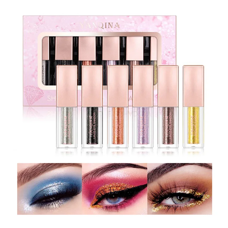

Yanqina Eye Shadow Shiny Liquid Highlight Pearlescent Set Liquid Eye Shadow 8515