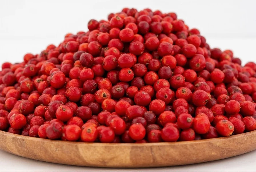Close-up view of whole pimento berries next to ground allspice showing the transformation from berry to spice
