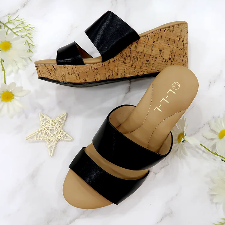 

2021Trending Ladies fancy girls latest fashion EVA Outsole wedge heel new design summer sandals shoes for women 2021